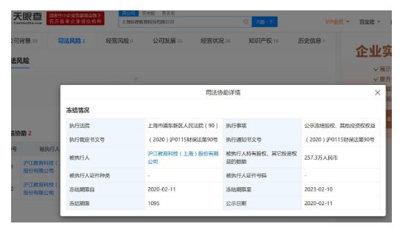 滬江網約257萬股權遭凍結 上市已經失敗？